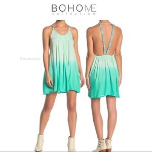 BOHO ME Woven Strap Ombre Cover-Up Dress NWOT